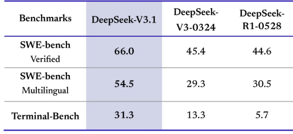 DeepSeek V3.1：混合推理、强劲编程与 Agent 能力，支持Claude Code，性价比再升级