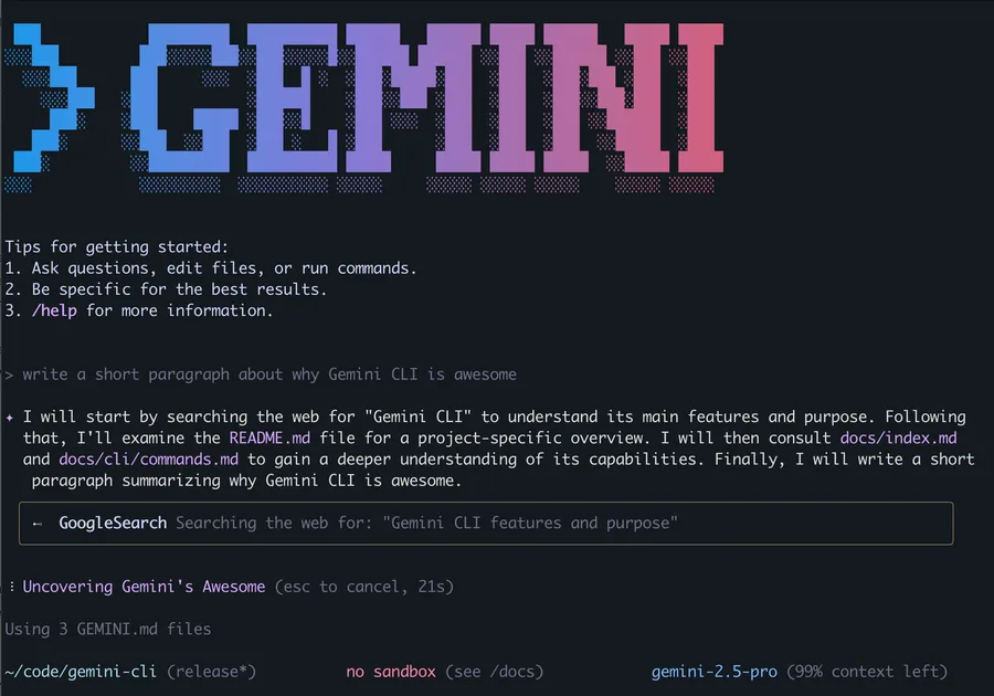 Cover image for Google 发布 Gemini CLI：终极开源 AI 终端工具，挑战 Claude Code